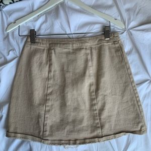 High waisted Khaki skirt